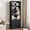 Dressers | Black, variant on 71" Tall Farmhouse Bookcases Wooden 6 Tier Bookshelf with Drawer, Tall Narrow Bookcase with Shelves, Wood and Metal Bookshelves Storage Organizer, Industrial Display Standing Shelf Unit