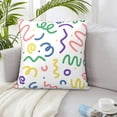 thumbnail image 6 of ZICANCN Colorful Wave Lines Throw Pillow Covers, Bed Couch Sofa Knit Decorative Pillow Covers for Living Room Farmhouse, 12"x12", 6 of 8
