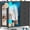 Black, variant on Homieasy Dresser for Bedroom with Clothes Rack & Mirror, Black 5 Drawers Dresser with Charging Station & LED Lights, Rolling Chest of Drawers with Wheels, Full Length Mirror, Wooden Top