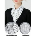thumbnail image 4 of Camicover Chiffon Detachable Fake Collar,Half Shirt Blouse Dickey Collar Faux False Collar Elegant for Women Girls, 4 of 8