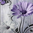 thumbnail image 5 of Rustic Farmhouse Floral Shower Curtain, Farm Boho Purple Daisy Spring Flowers and Butterfly on Country Wooden Shower Curtain for Bathroom, Wildflower Curtain with 12PCS Hooks, 70X70IN White Black, 5 of 5
