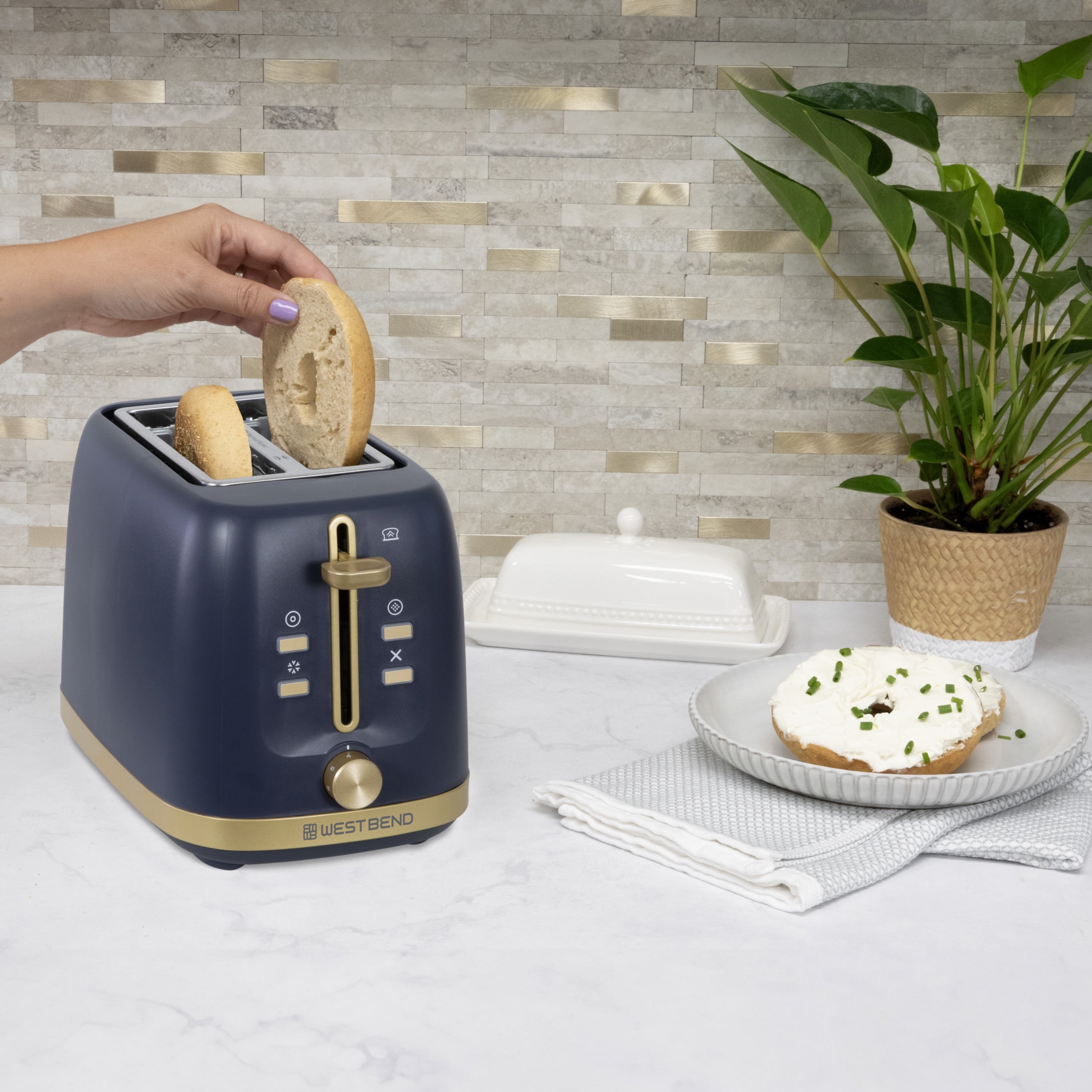 West Bend Timeless 2-Slice Toaster, in Slate Blue (TTWB2SSB13)