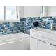 thumbnail image 5 of Azulejo para salpicaduras de cocina, pelar y pegar, tiwoos, azul grueso, 5 of 6