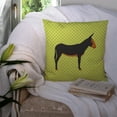 thumbnail image 3 of Carolines Treasures BB7681PW1414 Catalan Donkey Green Fabric Decorative Pillow, 14 x 14 in., 3 of 4