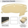 thumbnail image 3 of Cubierta de tablero de Unique Bargains para Dodge Dart 2013-2016, alfombrilla de tablero antideslizante de poliéster y silicona en color beige, 3 of 7