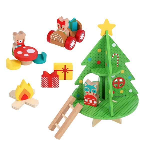 Christmas Treehouse Wooden Play Set