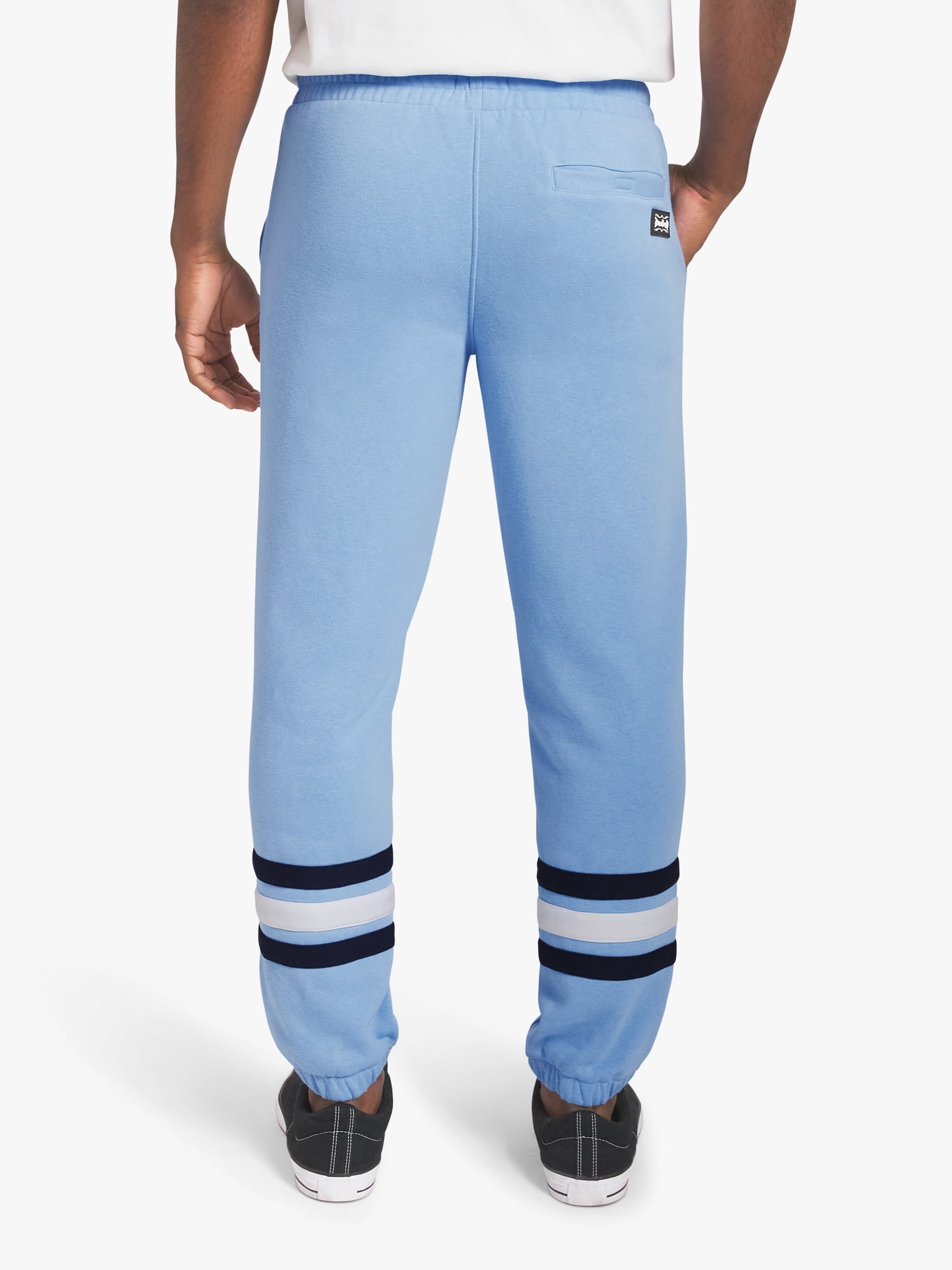 Dogg Supply by Snoop Dogg All-Gender Men's and Women's Extended Size Varsity Fleece Joggers, Sizes 4XL-5XL