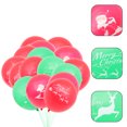 thumbnail image 4 of Gymnture christmas 20pcs Christmas Latex Balloons Assorted Colors Elk Printed 12inch Balloons Party Holiday Home Decorations, 4 of 10