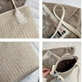 thumbnail image 3 of PIKADINGNIS Women Straw Bags Summer Rattan Hand-Woven Beach Large Tote Bag with Silk Scarves, 3 of 3