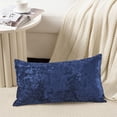 thumbnail image 3 of Home Soft Things Crushed Velvet 2 Piece Throw Pillow Cover Set - Blue - 14" x 26", 3 of 7