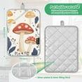 thumbnail image 6 of Yayeee Pot Holders Kitchen Heat Resistant with Pocket 7"x9.8" Cotton Oven Cooking Hot Pads, White Mushroom, 6 of 7