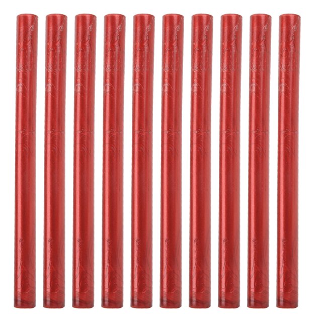 Kit d'Étanchéité à la Cire, 10Pcs Cire d'Étanchéité Multicolore Petit Outil Rond pour Invitations pour Packagin Cadeau pour Enveloppes Rouge Flamme, Jaune Clair, Vert Pin, Cyan, Bleu de Mer, Violet de Glace