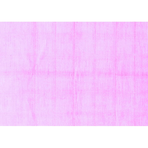 Ahgly Company Indoor Rectangle Solid Purple Modern Area Rugs, 5' x 7'