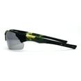 thumbnail image 4 of Mens Xloop Hunters Camo Half Rim Plastic Sunglasses Green Yellow Silver Mirror, 4 of 4