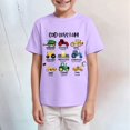 thumbnail image 2 of Gubotare Toddler Shirts Boys Short Sleeve Boys Girls 3D Graphic Printed T-Shirt Crewneck Short Sleeve Tees Sizes 13-14T (Light Purple,13-14 Years), 2 of 4