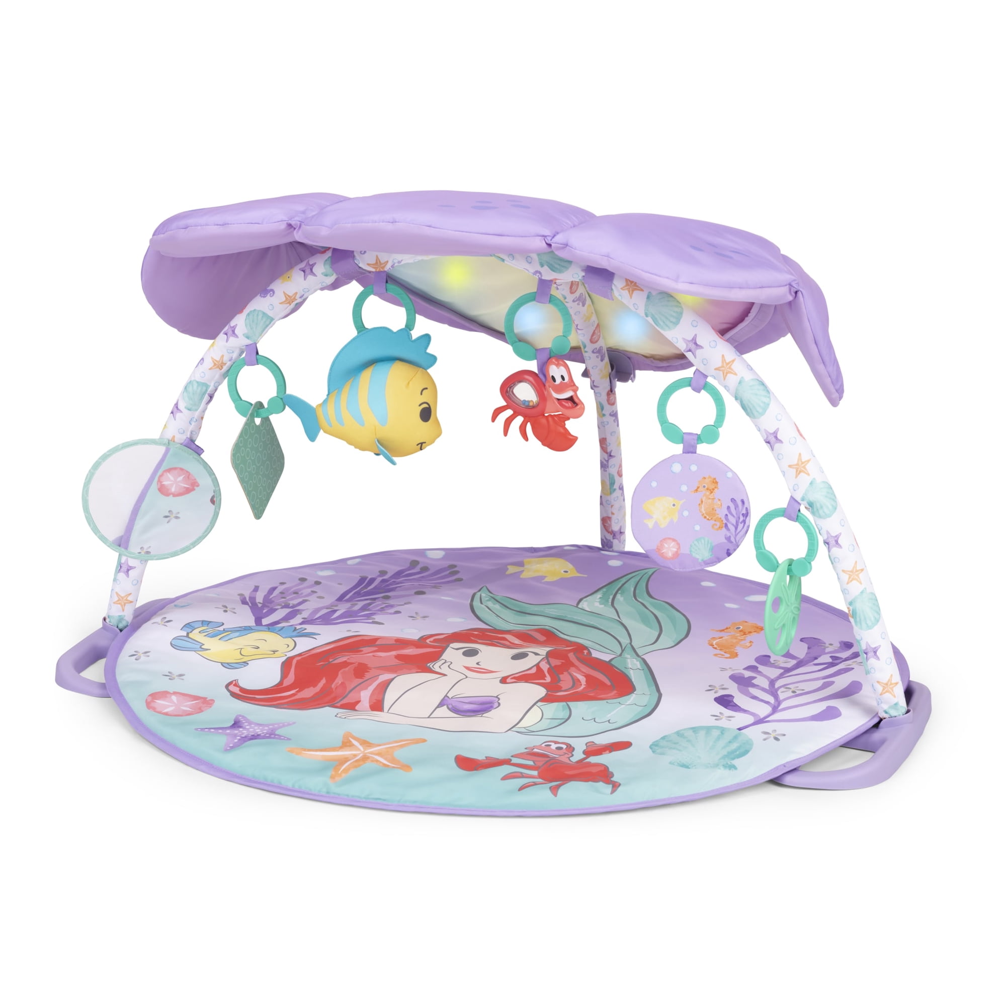 Disney Baby The Little Mermaid Baby Activity Gym & Play Mat with Tummy Time Pillow by Bright Starts