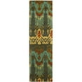 thumbnail image 1 of Safavieh Ikat Olive/Gold Outdoor Rug, 1 of 3