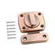 thumbnail image 5 of Pestillos de puerta giratorios con tornillos para puertas de granero y seguridad. Bronce rojo, 5 of 7