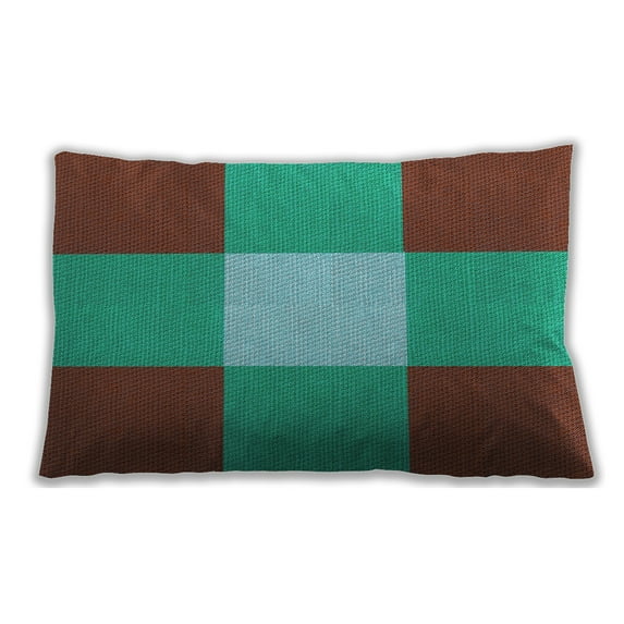 Ahgly Company Outdoor Rectangular Contemporary Lumbar Throw Pillow, 13 inch by 19 inch