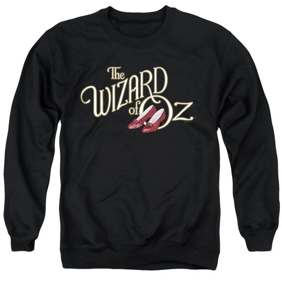 The Wizard of Oz Classic Logo Unisex Adult Crewneck Sweatshirt, Black, Medium