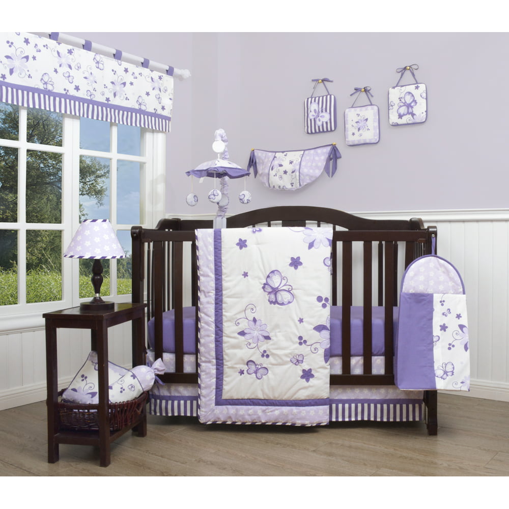 lavender safari crib bedding
