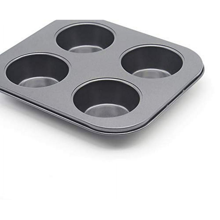 Stainless Steel Muffin Pan 4/9/12 Cup Cupcake Pan for Baking Metal Muffin  Pan Tray Mold Reusable Non-toxic Oven Dishwasher Safe - AliExpress