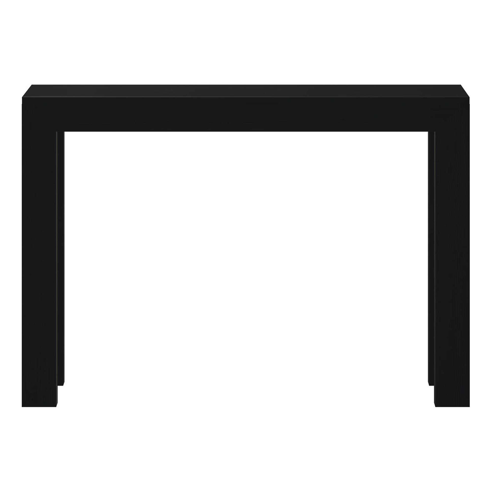 Plank+Beam 46" Modern Solid Wood Console Table, Narrow Entryway Table, Behind The Couch, Black