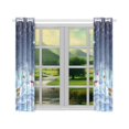 thumbnail image 3 of MYPOP Snow Man Window Curtain Kitchen Curtain 26x39 inches (Two Piece), 3 of 3