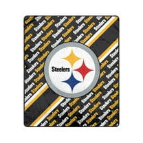 Pegasus Pittsburgh Steelers 60" x 70" Diagonal Lined Wordmark Ultra Soft Blanket