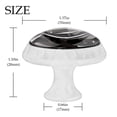 thumbnail image 4 of 4 Pcs Camouflage Grey Knobs for Kitchen Cabinet Cupboard Dresser Bookcase Drawer Pulls Handles Round Home Decor, 4 of 8