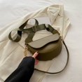 thumbnail image 1 of Bolsos de mujer de alta calidad para primavera y verano 2025, nuevo y popular bolso de hombro de cuero debajo del brazo, bandolera de banda ancha de nicho., 1 of 5