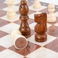 thumbnail image 2 of Tablero de ajedrez de madera magnético yeacher Juego de ajedrez internacional plegable 11.4x11.4in, 2 of 8