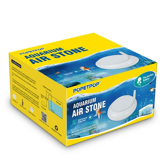 Air Stone Aquarium with Pump Reusable Air Stone White