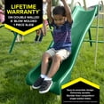 thumbnail image 2 of Sportspower Super Fun 8-Station Metal Swing Set with 6' Slide, Swings, Flying Saucer, Glider, Rocking Horse, and Bonus Anchor Kit, 2 of 10