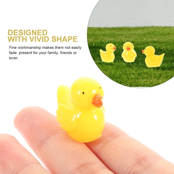 OUNONA Set of 10 Mini Landscape Figurines, Cartoon Animal Statues Decorative Ornaments for Decor