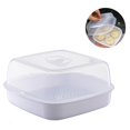 thumbnail image 2 of Vaporizador De Microondas Dureza Bollos Al Vapor De Arroz Con Tapa Calentamiento Y Mantenimiento Del Calor Utensilios De Vapor De Plástico Insípido Cocinar Al Vapor En Microondas Noticed HA017078-00, 2 of 7