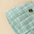 thumbnail image 6 of Atogsazn Toddler Girl Knitted Cotton Outfit Ribbed Long Sleeve Tops Plaid Skirt Set Fall Winter Clothes 01-Green 9-12 Months, 6 of 8