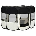 thumbnail image 5 of vidaXL Foldable Dog Playpen with Carrying Bag Black 43.3"x43.3"x22.8", 5 of 11