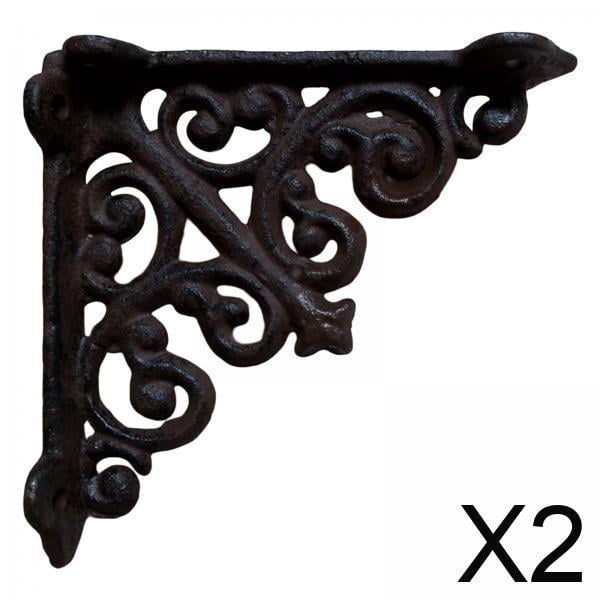 soporte de estante flotante,fregadero del inodoro soporte de estante flotante rústico pared,soportes de hierro fundido soporte montado resistente,artículos decorativos para manualidades