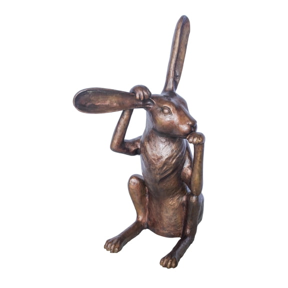 Nifao 22" Pondering Bunny Rabbit Garden Statue, Weatherproof