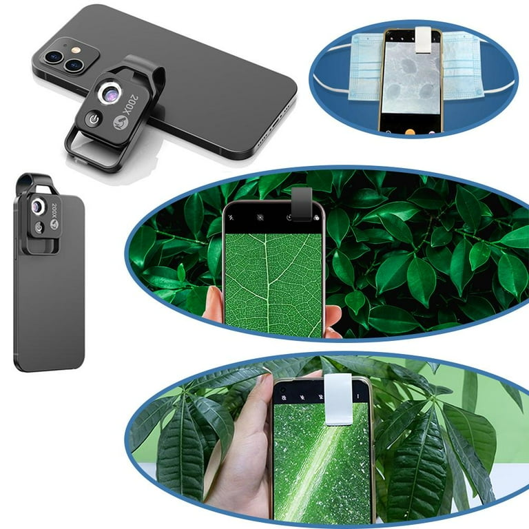 Microscope De Téléphone De Poche 200x Objectif De Photographie Macro Pour Smartphone