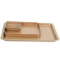 thumbnail image 1 of Baking Tray Set, Nonstick Cookie Pan Set Professional Baking Sheet, Bakeware Rectangular Cake Pan for Oven 3-Pieces, 1 of 8