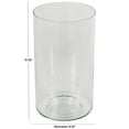thumbnail image 3 of DecMode 12" Wide Glass Vase, 3 of 9