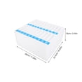thumbnail image 2 of SEWOART Meeting Room Organizer Phone Storage Box White 1Pack, 2 of 8