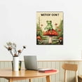 thumbnail image 2 of GOSMITH Retro Frog Travel Poster Vintage Frog Mushroom Canvas Wall Art Cute Animal Froggy Prints Painting Positive Quote Affirmation Print Cottagecore Wall Decor for Bedroom 16x20"/ 12x16", 2 of 4