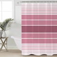 thumbnail image 2 of Small Stall Shower Curtain 36x72 Inch Narrow Half Size Pink Ombre Stripe Bath Curtains Bathroom Decor Farmhouse Striped Gradient Waterproof Fabric Shower Curtain Set with Hooks 36 Inch, 2 of 6