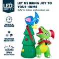 thumbnail image 3 of Dinosaurio inflable navideño Joiedomi de 2,1 m con luces LED, 3 of 8
