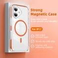 thumbnail image 2 of Decase for iPhone 17 Clear Case,Shockproof Mag-Safe Phone Cover,Wireless Charging,Transparent PC Back + TPU Color Edge Slim Protective Case,Orange, 2 of 10