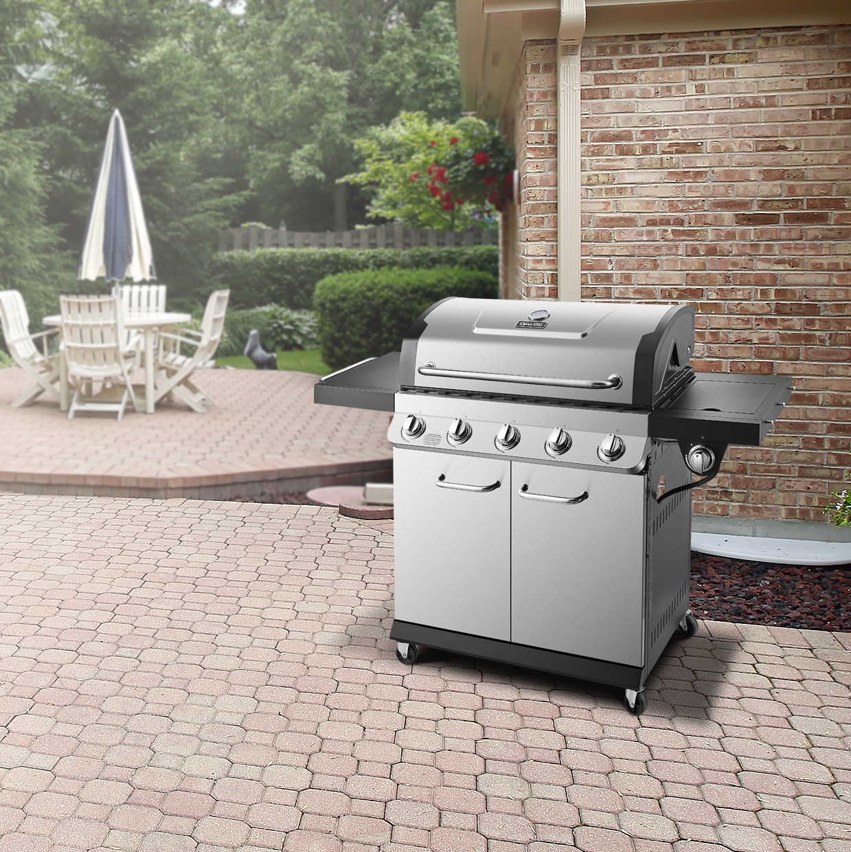 Dyna-Glo 5 Burner Silver Propane Gas Grill - image 4 of 13