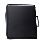 Case It Universal Zipper Binder 3 Rings 2 Capacity 11 x 8.5 Black LT007BLACK